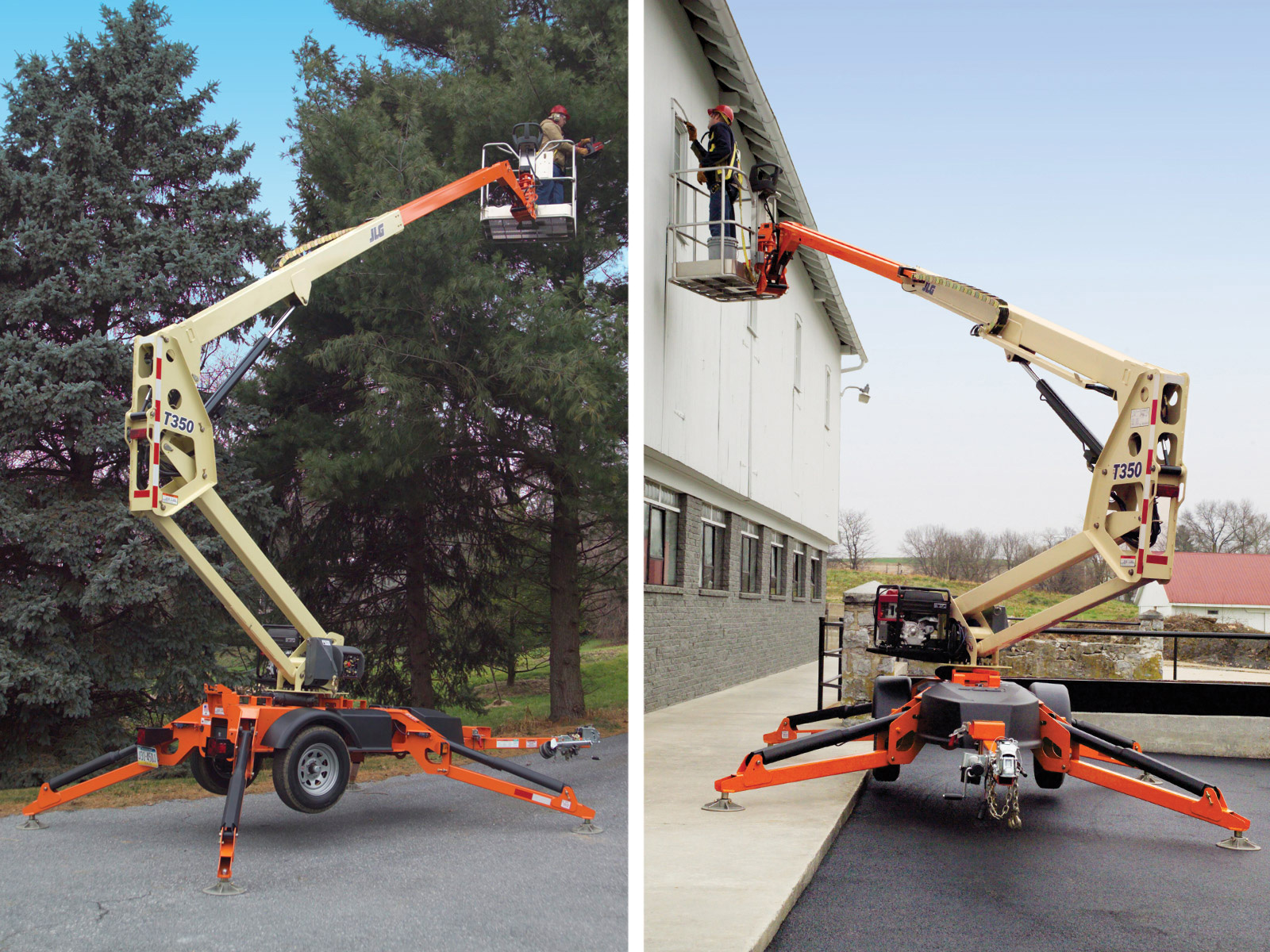 Towing a Tow-Behind Boom Lift